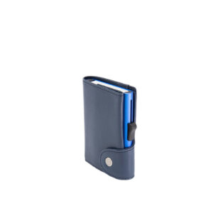 Tarjetero cartera c-secure con monedero azul | Tarjeteros antirrobo